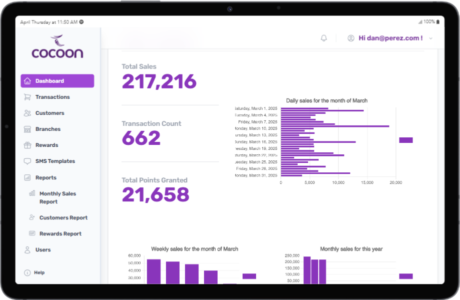 Cocoon Loyalty Rewards Platform